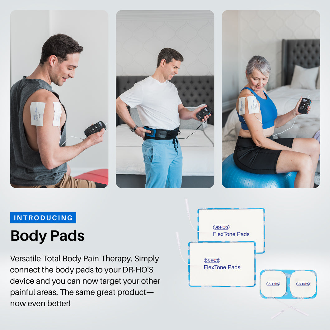 Triple Action Back Belt. - 4-in-1 TENS Belt for Back Pain - Essential Package