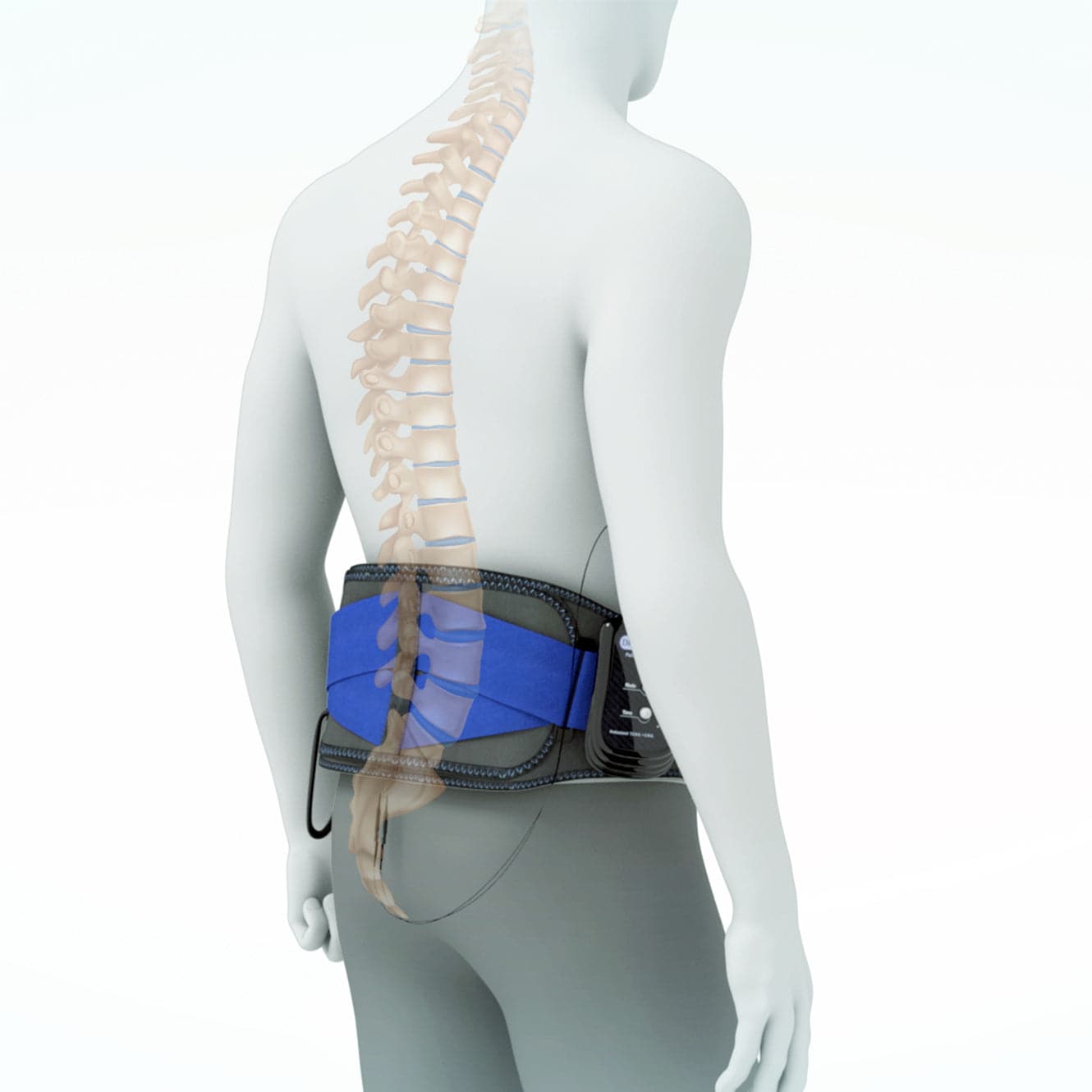 Triple Action Back Belt. - 4-in-1 TENS Belt for Back Pain - Essential Package