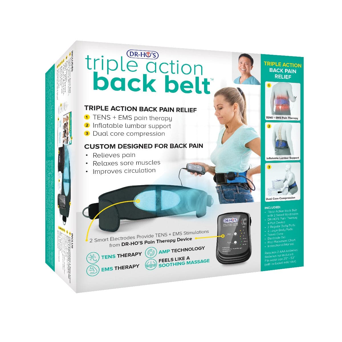 Triple Action Back Belt - Deluxe Package