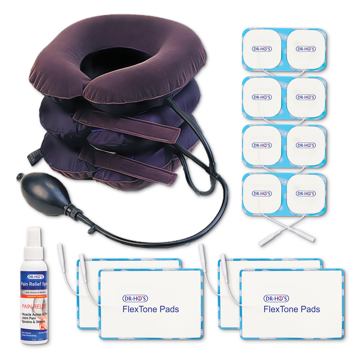 DR-HO'S - Neck Pain Pro with Gel Pad Kit and Pain Therapy Back