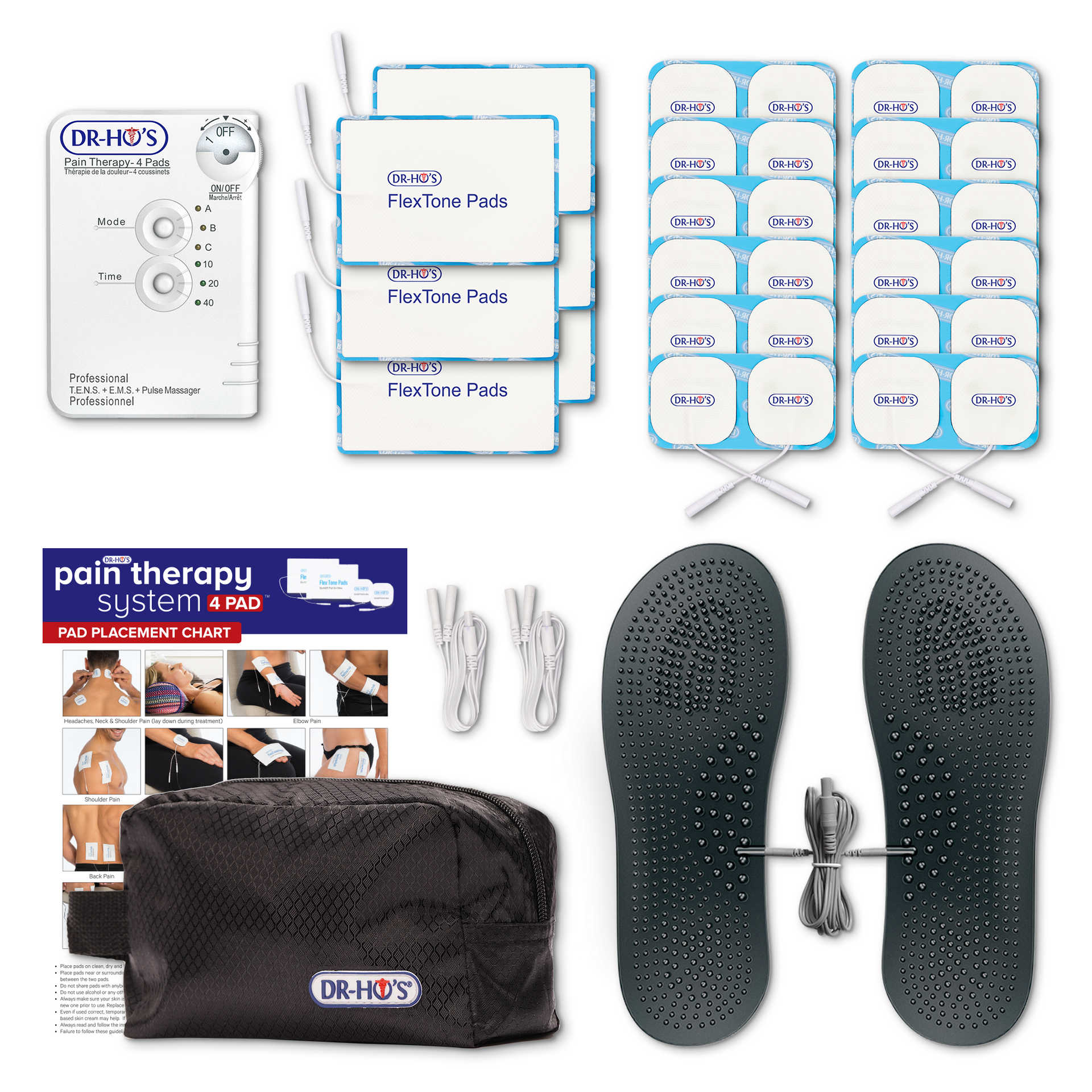 ANATOMY FOR BEGINNERS 4枚セット Pain Therapy System 4-Pad - Deluxe Package – DR-HO'S
