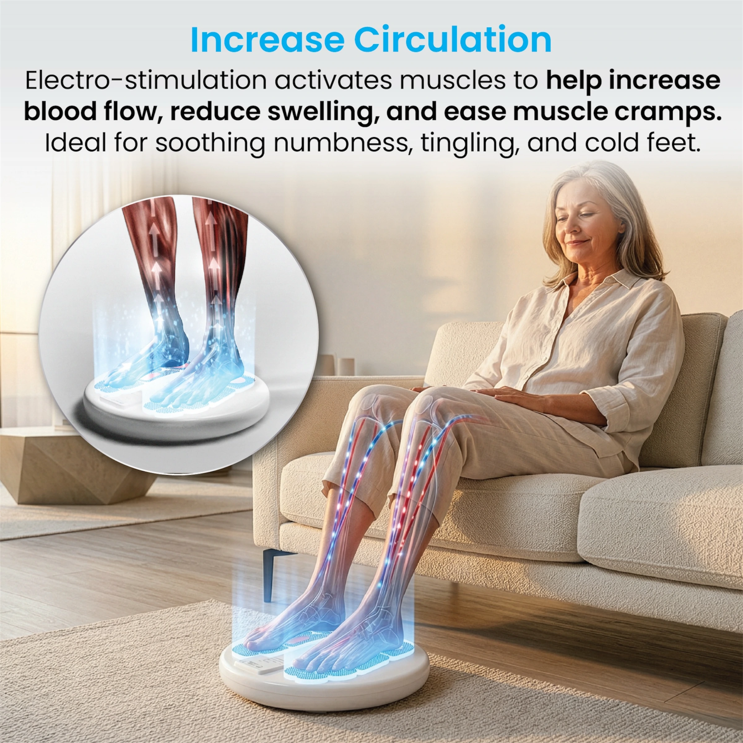 Circulation Promoter - Foot & Leg Circulation Machine - Essential Package