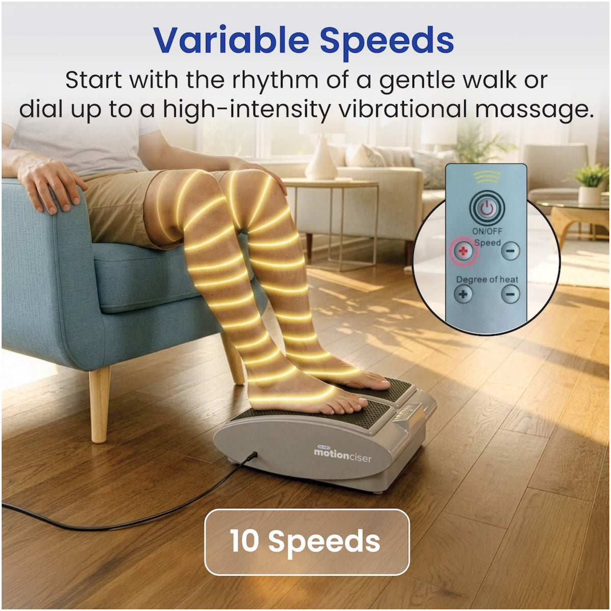 MotionCiser V2. - Heated Passive Leg Exerciser - Essential Package.